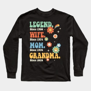 Legend Wife Mommy Grandma Gift For Women Mother day Long Sleeve T-Shirt